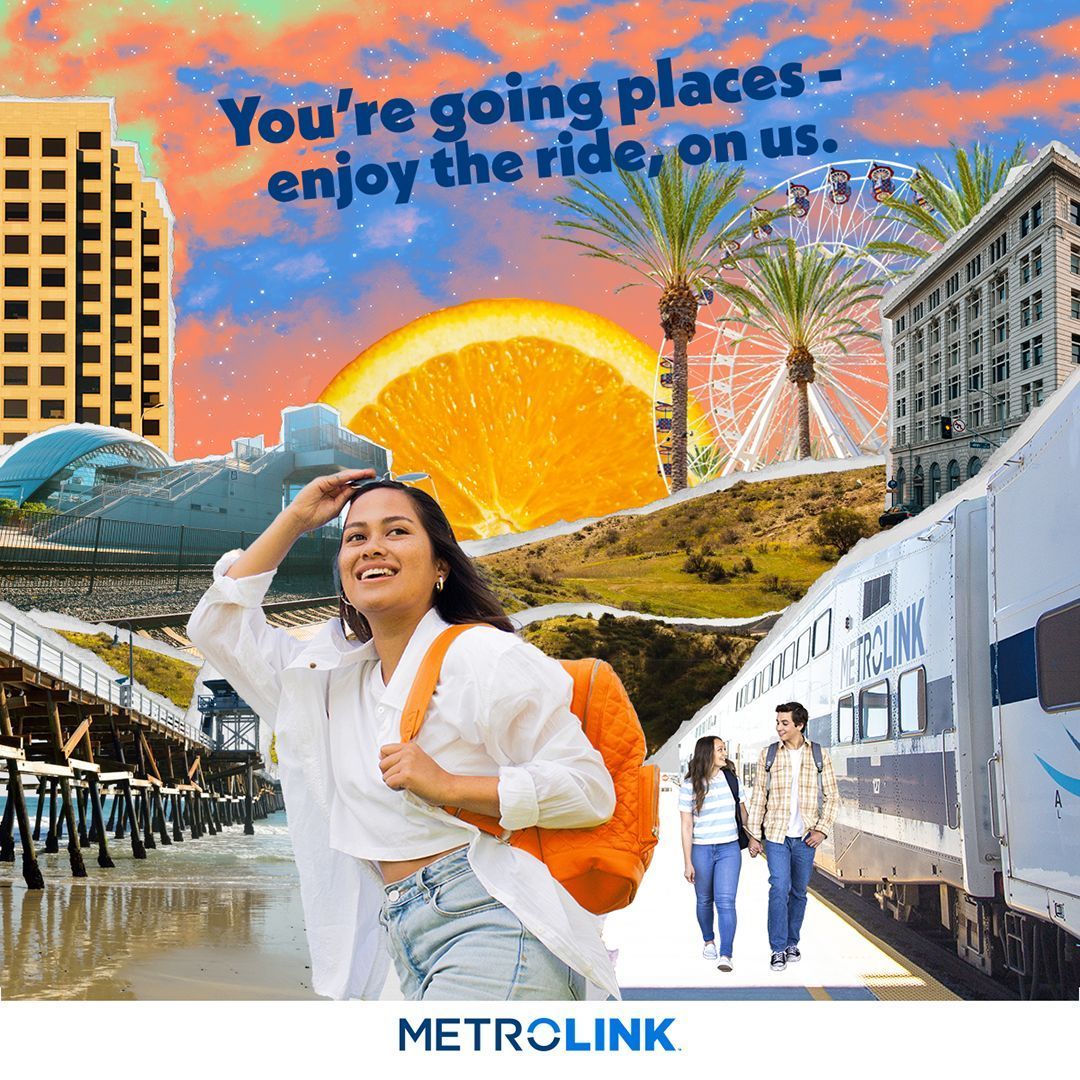 Stay mobile! Students on the move can make the most of the Student Adventure Pass when they download the <a href="/Metrolink/">Metrolink</a> App! Stay mobile and ride for free. #metrolink #studentadventurepass #travella