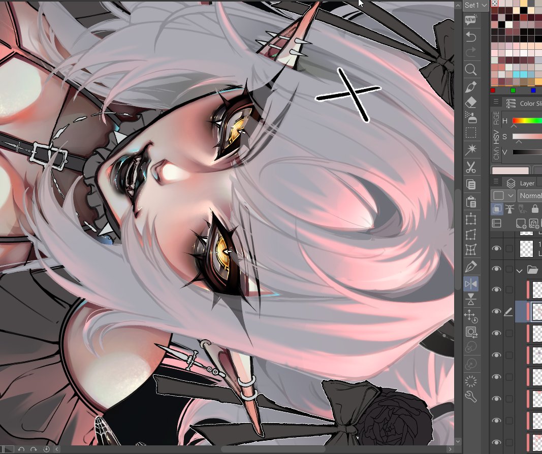 She's staring at your soul