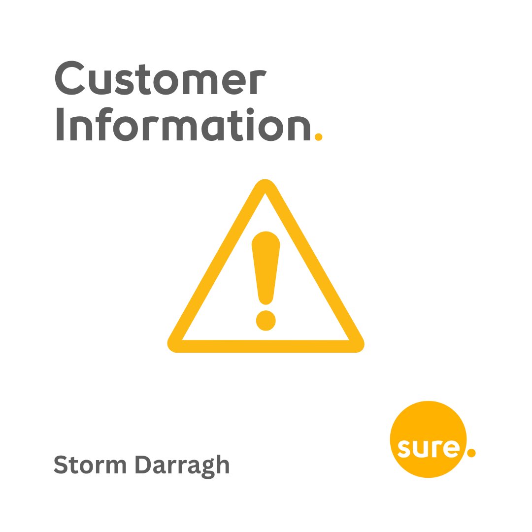 Storm Darragh is due to hit Guernsey this evening lasting through the weekend. 

If there is disruption to broadband, mobile or landline services because of the storm, we’ll update our social media channels and our announcements page.

Please stay safe over the next few days.