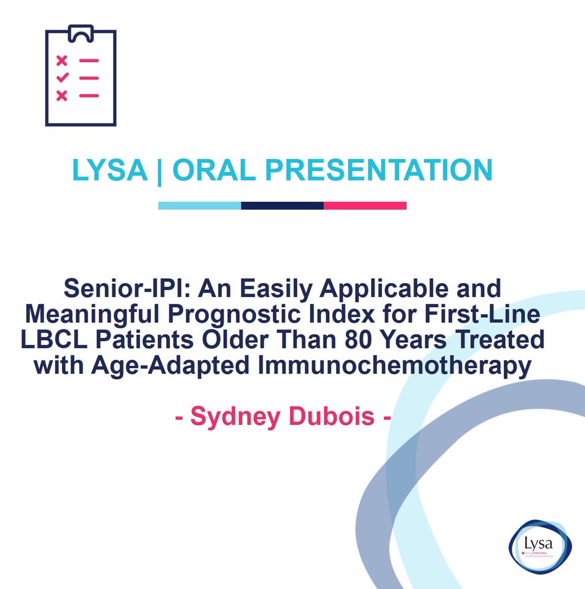 [LYSA - ASH 24]

📢 Presentation by Sydney Dubois at <a href="/ASH_hematology/">ASH</a>

Find other LYSA presentations here: urlr.me/x5ABjz

Stay tuned!

#ASH24 #lymphoma #study #congress