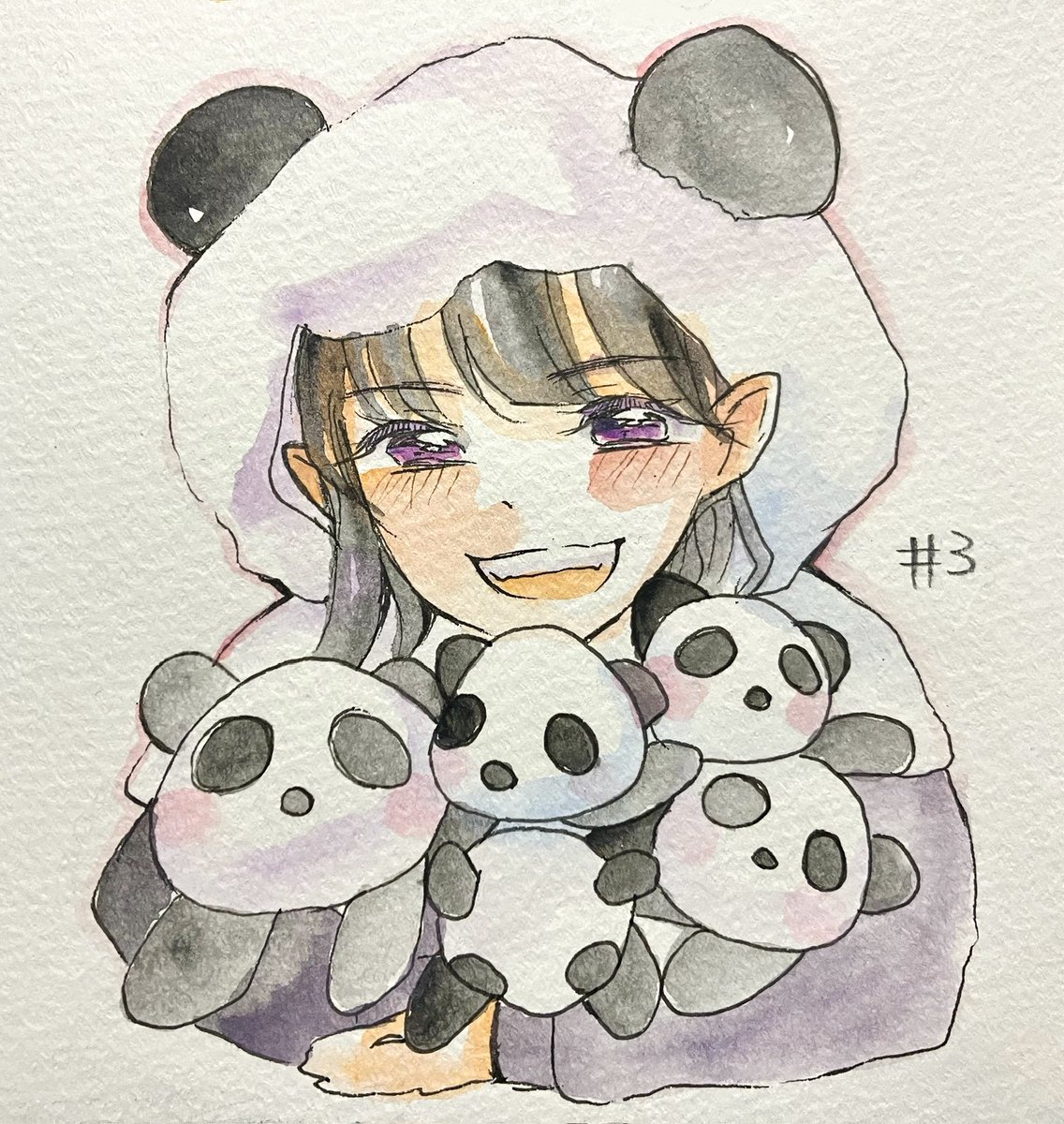 「今日が瀬田さくらさん卒業ライブ、100日間綴たイラスト一斉投稿でした。おやすみな」|そら@アイドルに夢中のイラスト