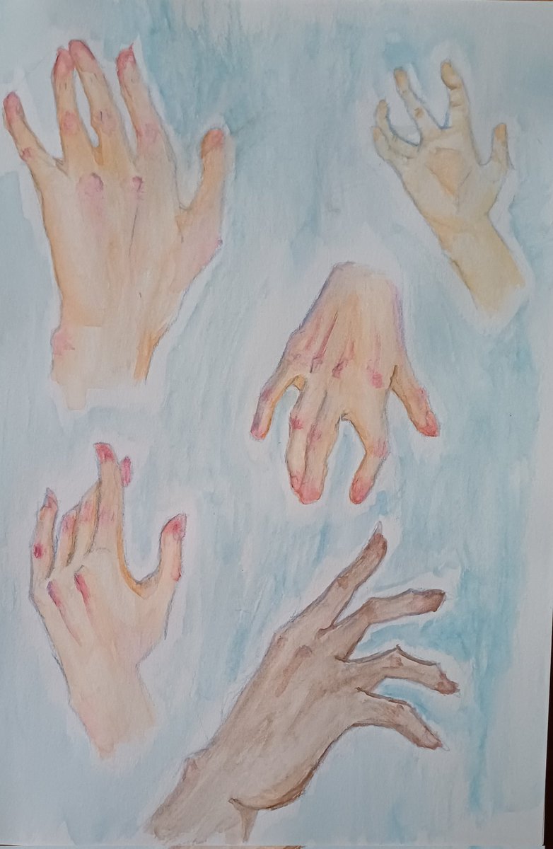 Kangu_teff's tweet photo. Hands 
.
.
.
#art #drawing #draw #acuarela #watercolor https://t.co/RTFJTSpM32