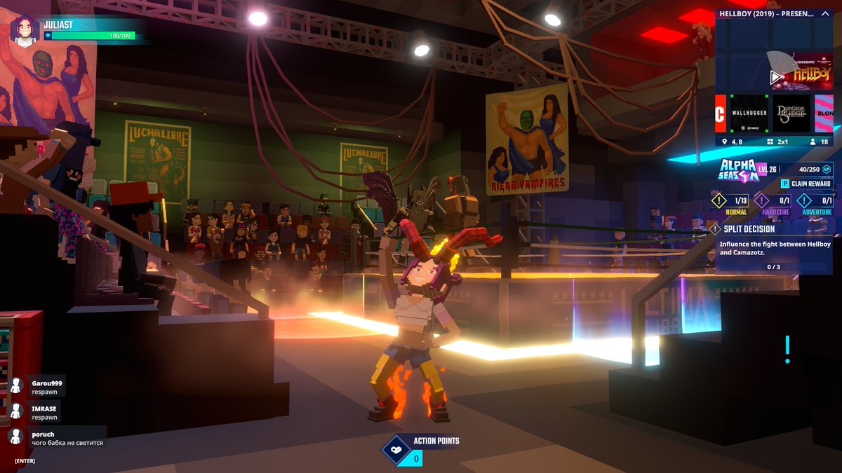 Sneaking into the Osiris club in Hellboy (2019) in <a href="/TheSandboxGame/">The Sandbox</a>. Things are about to get supernaturally exciting! 😈🔥 <a href="/Lionsgate/">lionsgate</a> register-landings.sandbox.game/alphaseason4-s… #TheSandbox #AlphaSeason4 #AS4SocialChallenge