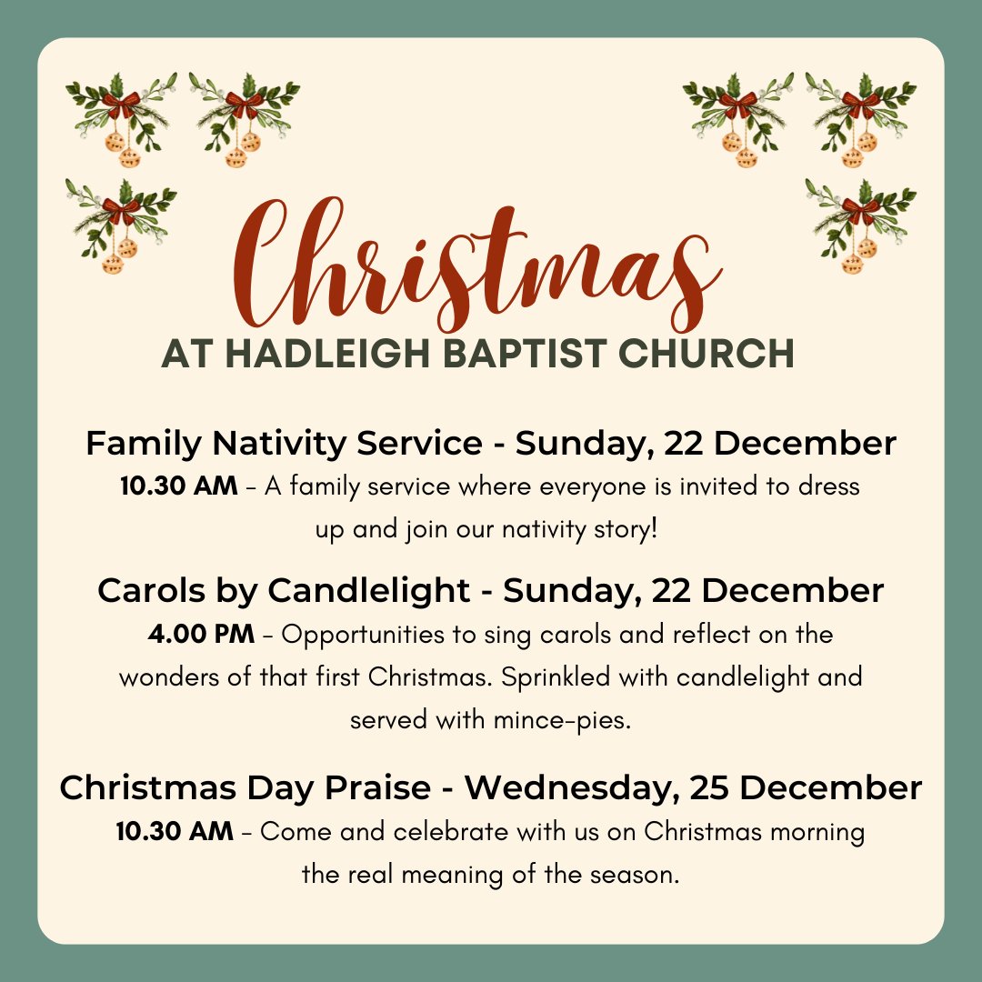 HadleighBaptist's tweet photo. Christmas @ HBC 🎄🌟 https://t.co/X3PDfqlcbP