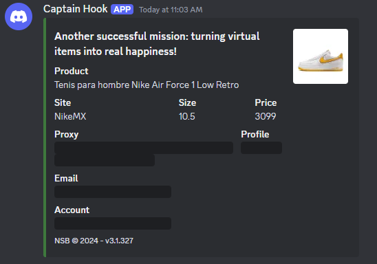 __cypher's tweet photo. NSB3 strikes again! 🏆 mctrucha just copped the Nike Air Force 1 Low Retro for MX$3099—easy flip with resale hitting MX$5000+ 💰. This is how you secure Ws effortlessly. Ready to level up your sneaker game? 🚀 #NSB3 #CookSession https://t.co/MG3p2L52Yc
