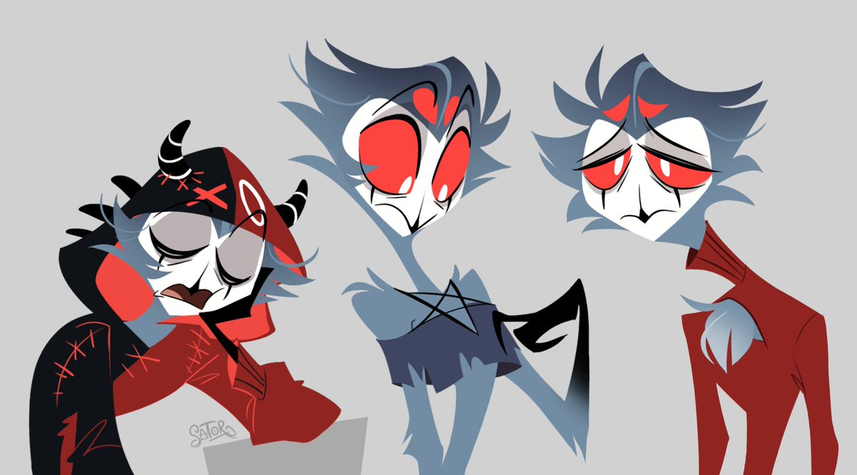 He has to wear Loona's clothes now

#HelluvaBoss