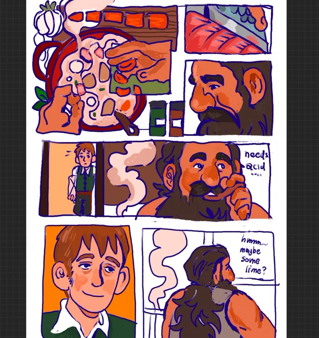 Don't cry okay? Five page  domestic chilshi comic in the making 