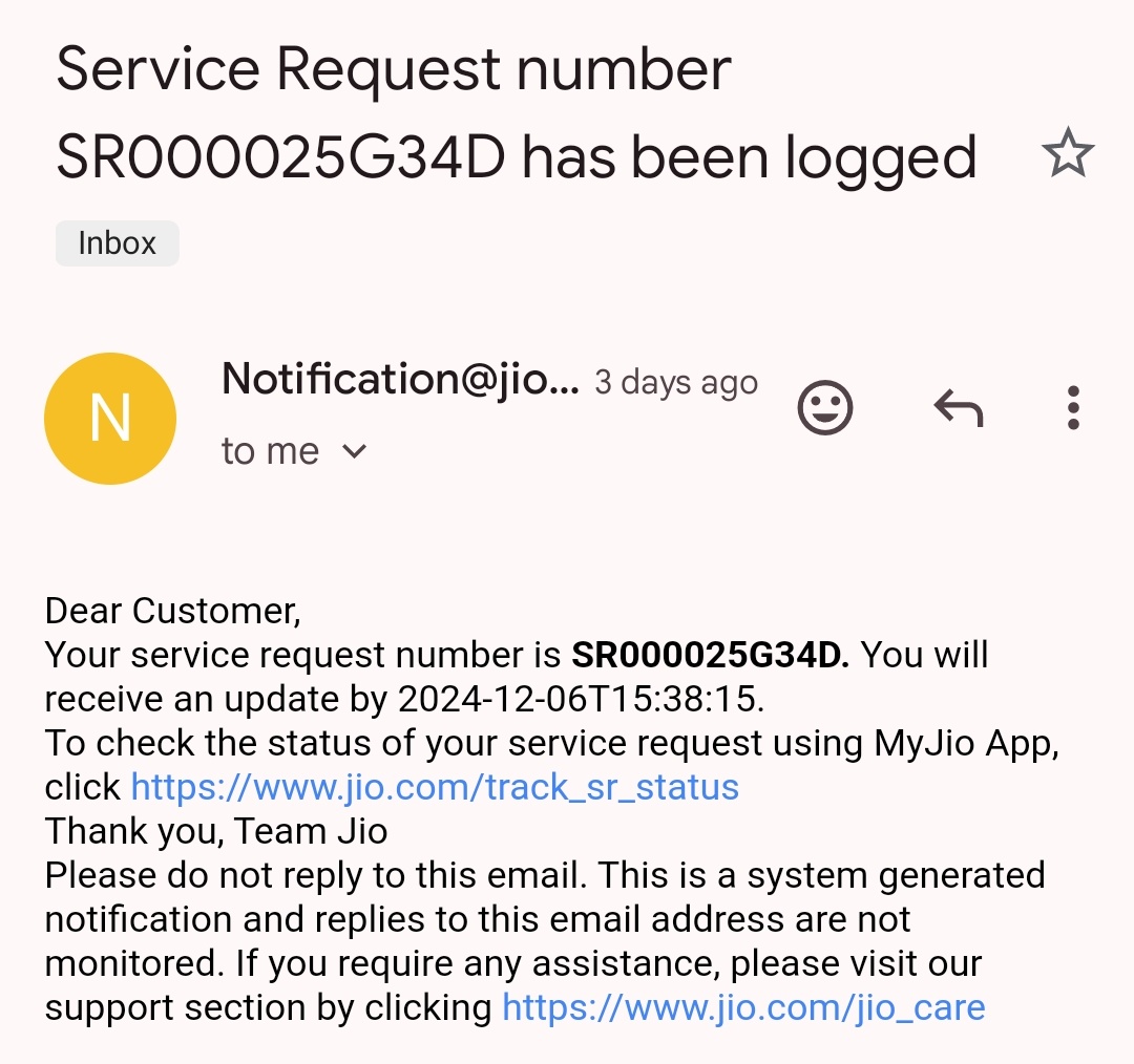 HawkEye_Odia's tweet photo. @JioCare Also attached service request number, it seems you guys knowingly deleted all my request there from record, now I am unable to find any relocation details in Jio App, this is totally fraud. You can check this thread, many times I have requested for relocation issue. https://t.co/znKEdZFq8Y