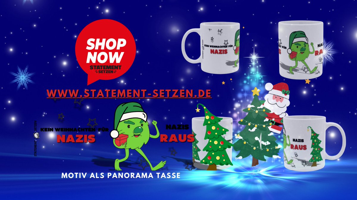 StatementSetzen's tweet image. #DerChef hat jetzt auch die letzten bunten Tassen frei gegeben, wahrscheinlich hat #Nikolaus ihn sentimental gemacht Ihr könnt sie im Shop bekommen.
Hier eine davon .
statement-setzen.de/Tasse-X-Mas-Ke…

#FCKNZS