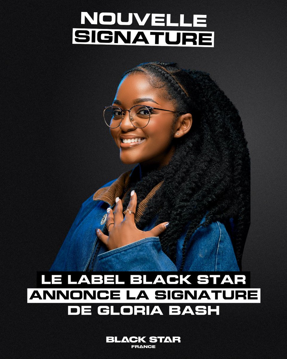 Je suis heureuse de vous annoncer ma signature chez Black Star France , un label porté par <a href="/GIMS/">G I M S</a> <a href="/Walterlerusse/">walterlerusse</a>
<a href="/pashuofficial/">Pashu</a> et <a href="/LehrmannArthur/">ArthurLehrmann</a> 
Merci à tous ceux qui ont cru en moi et soutenu mon parcours, ainsi qu'à mon équipe fidèle depuis le début.
Rendez-vous au sommet🔥🚀