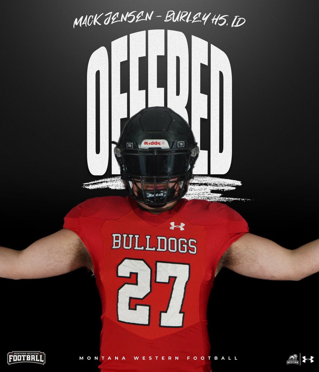 I’m very thankful to have received an offer from the University of Montana Western! Thank you <a href="/CoachNourse_UMW/">Ryan Nourse</a> and <a href="/CoachJed_UMW/">Coach Heffernan</a>! Go Bulldogs!🐾