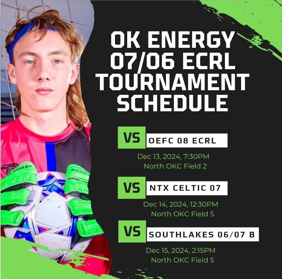 Scottthekeeper's tweet photo. Come check me and my team out at the Winter Showcase next weekend Dec 13-15 in Oklahoma City. Great players that don't have a future home yet and would be very beneficial to any team. @ImYouthSoccer @SoccerMomInt @NE_Ok_HS_Sports @EliteSoccerPlay @TopPreps @prepsoccer @NcsaSoccer https://t.co/uWBSbCpHG9