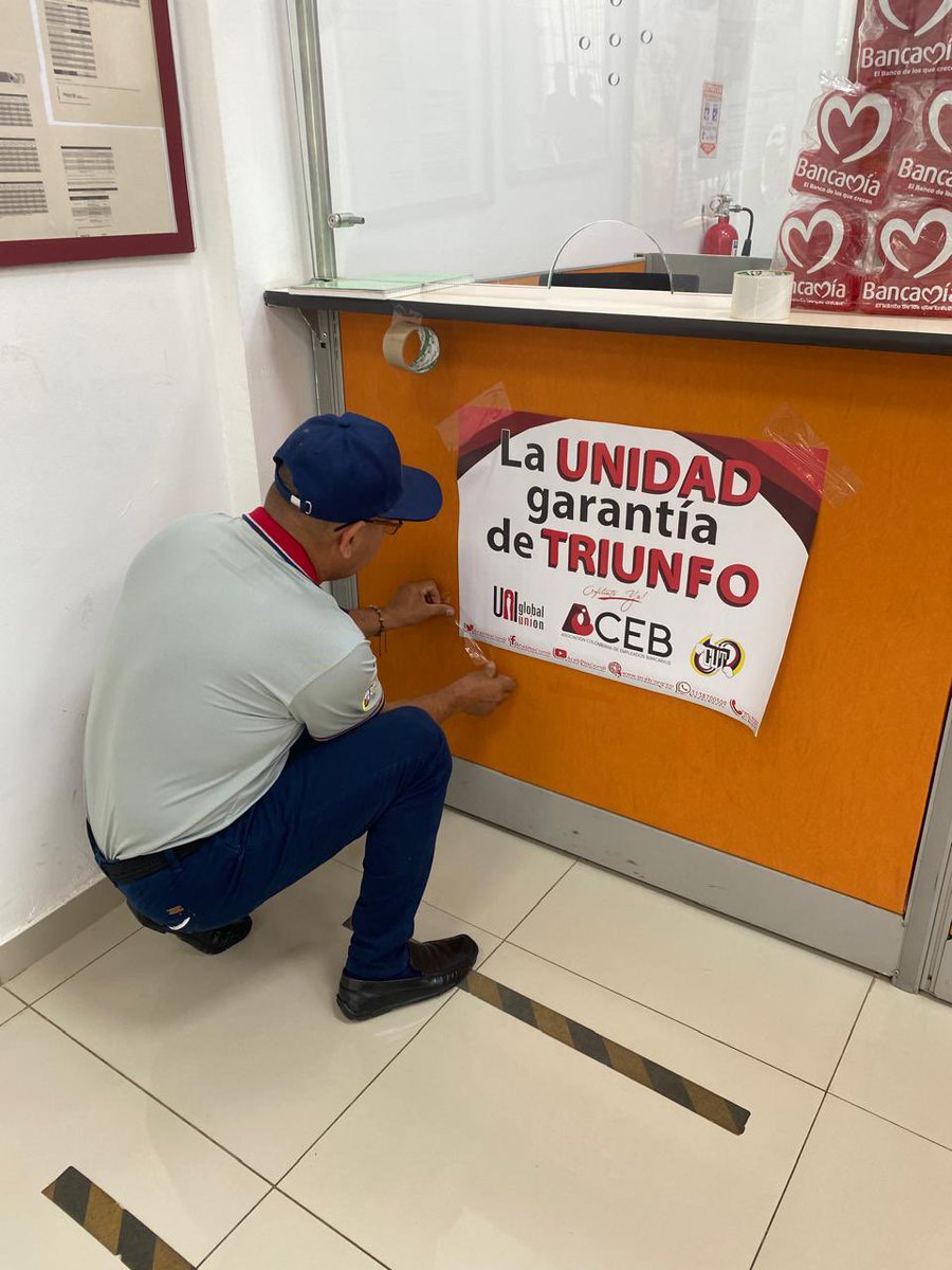 emilio_elis's tweet photo. Si a la huelga en #Bancamia, desde la @cutcordoba rechazamos los despidos injustos, traslados de trabajadores a oficinas en otros municipios lejos de lugar de residencia y al cierre de oficinas. Exigimos estabilidad laboral y trabajo decente @cutcolombia @acebnacional https://t.co/y6qD54RWwF