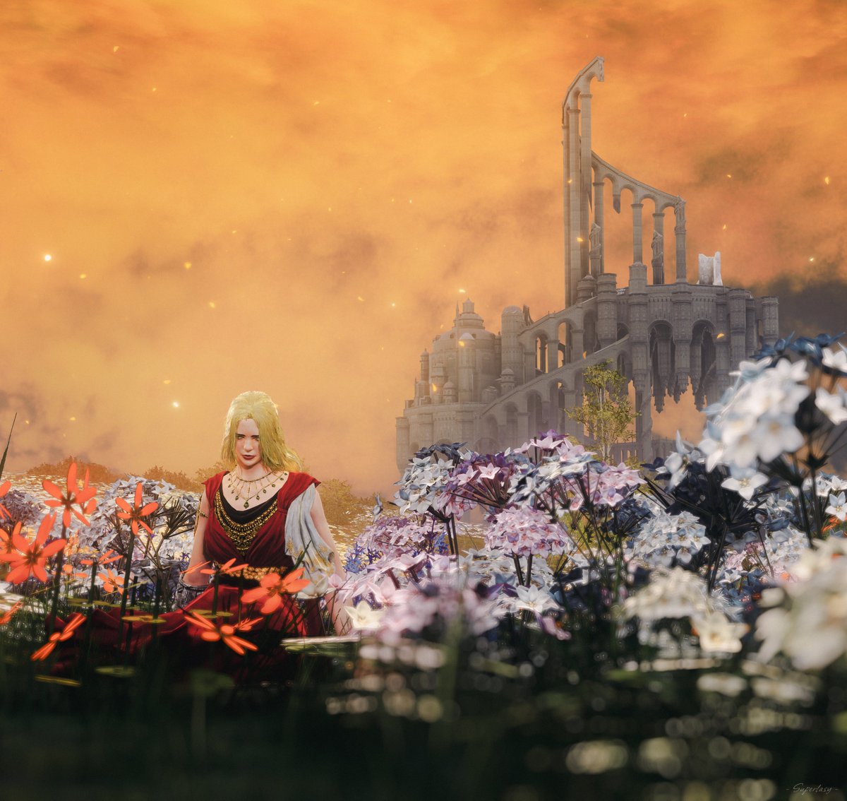 Superlasy's tweet photo. 🪻🌷🌹🌻

#VirtualPhotograhy #ELDENRING #ShadowoftheErdtree #FromSoftware https://t.co/zAH1Yej6HC