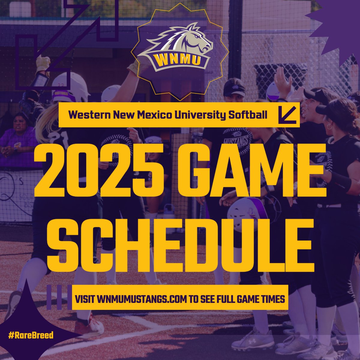 WNMU Softball Announces 2025 Season Schedule
#RareBreed #WNMU

wnmumustangs.com/news/2024/12/6…