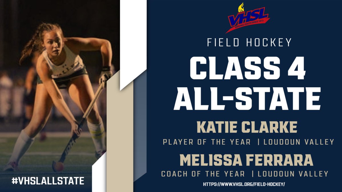 VHSL_'s tweet photo. VHSL Announces 2024 Class 4 All-State Field Hockey Team

Loudoun Valley's Katie Clarke is the Class 4 Player of the Year; Loudoun Valley's Melissa Ferrara is the Class 4 Coach of the Year

https://t.co/LJUJ2dCk2W https://t.co/50IcBwEsPS