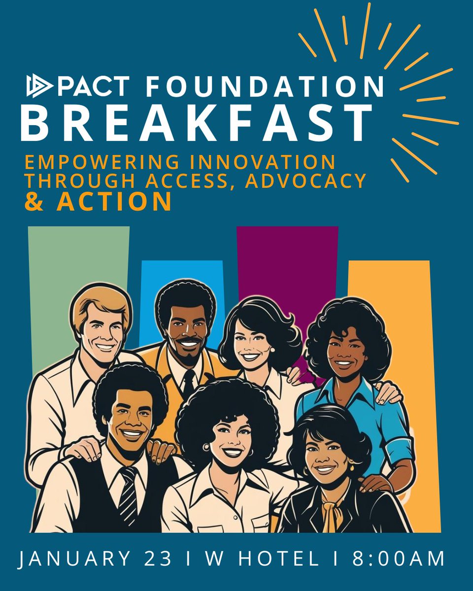 Join us Jan 23 for PACT’s Foundation Breakfast! 🌟 Explore how access, advocacy, &amp; action drive innovation &amp; diverse growth. 💡 Hear from a dynamic panel on scaling impact &amp; supporting local leaders. Don’t miss out!

Register today 👉 bit.ly/3ZpqxvH
