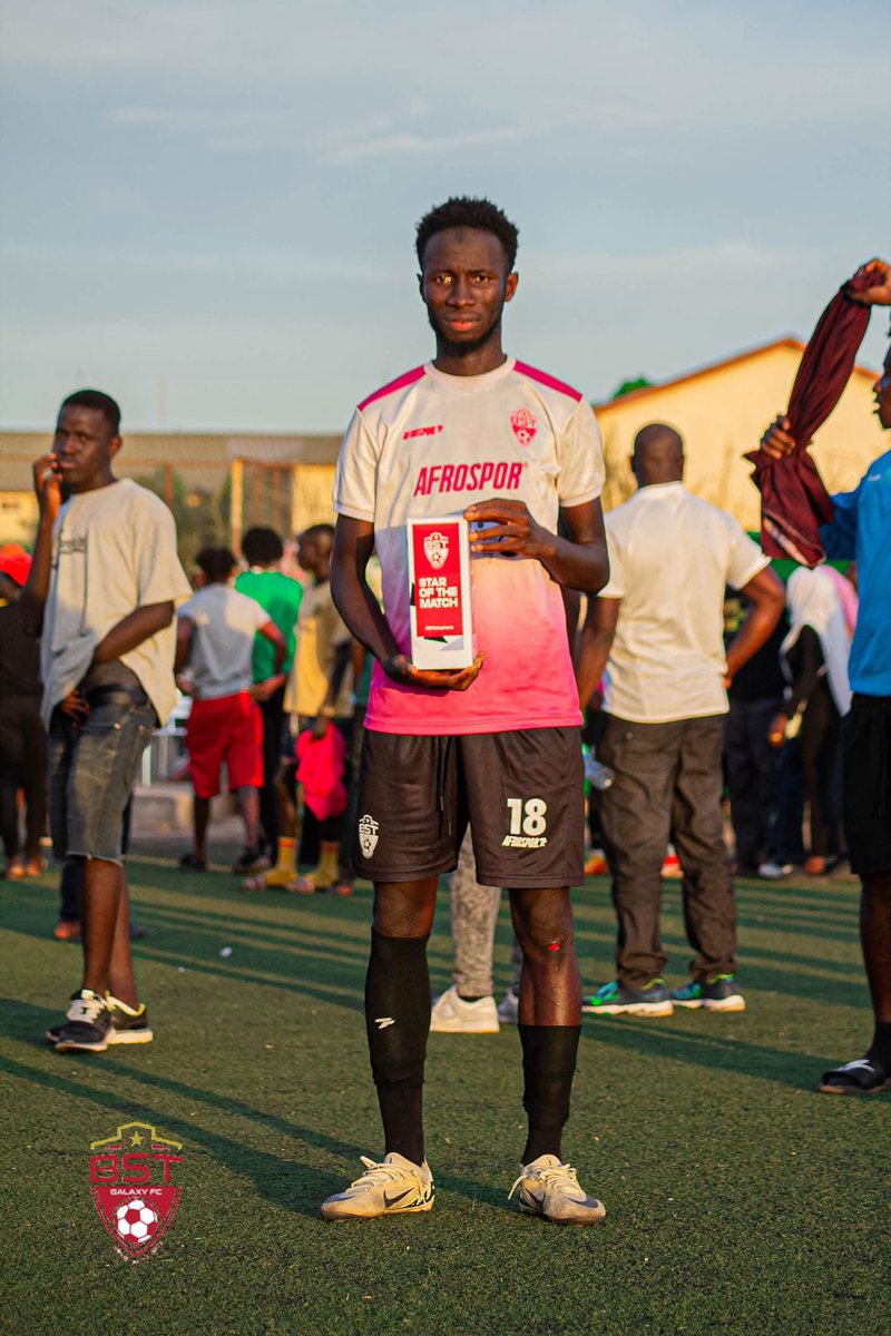 bstgalaxyfc's tweet photo. An unforgettable debut for Edrissa Njie after coming off the bench to create the penalty that led to our first goal and sealing the victory with a last-minute strike. A true hero in our win over TMT. Congratulations spanner 👏👊
🔥⚽ #StarOfTheMatch #bstgalaxyfc #HomeOfTalents https://t.co/yLw1ksHMhK