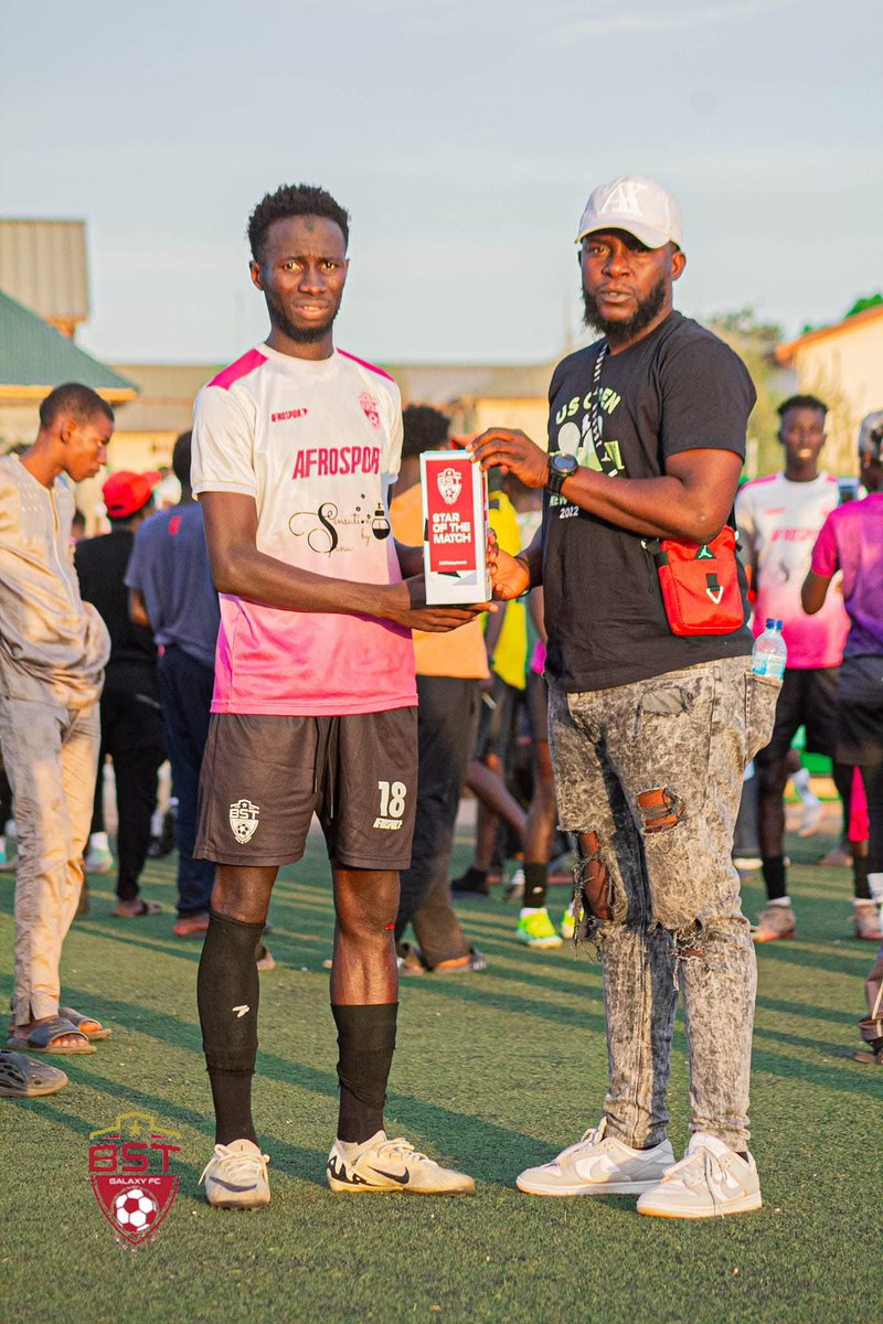 bstgalaxyfc's tweet photo. An unforgettable debut for Edrissa Njie after coming off the bench to create the penalty that led to our first goal and sealing the victory with a last-minute strike. A true hero in our win over TMT. Congratulations spanner 👏👊
🔥⚽ #StarOfTheMatch #bstgalaxyfc #HomeOfTalents https://t.co/yLw1ksHMhK