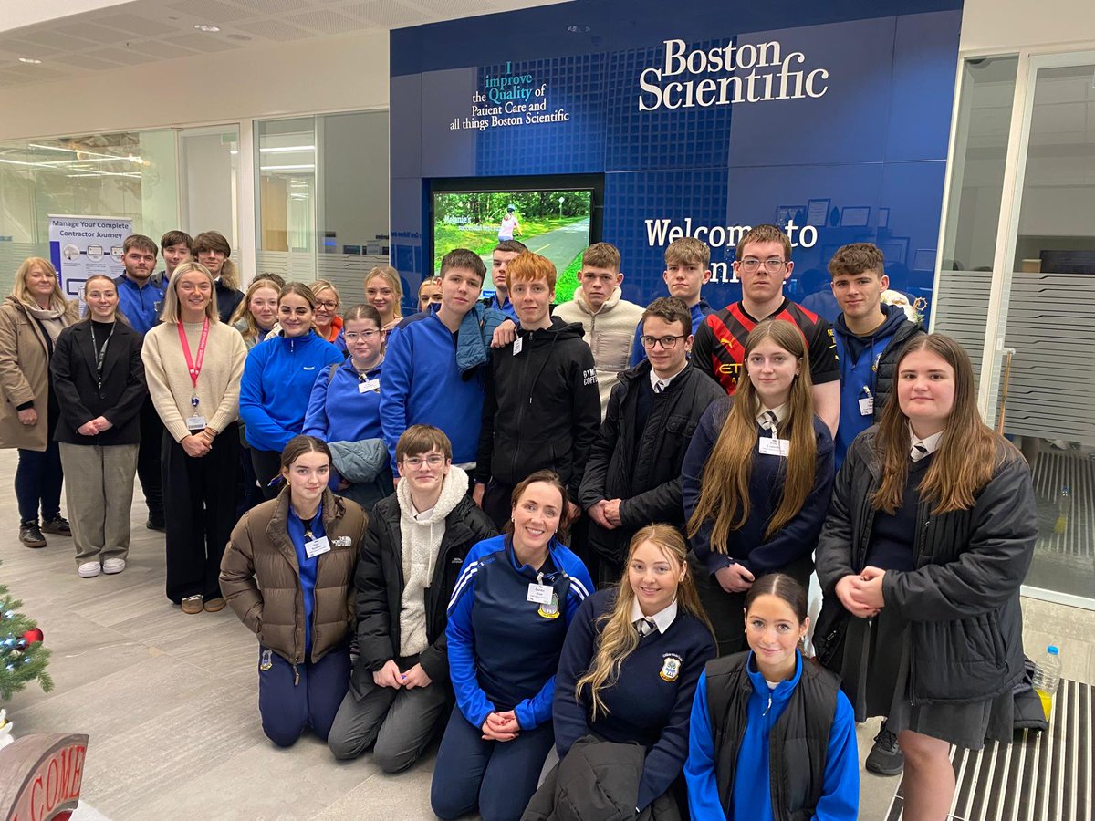 colmhuirecoed's tweet photo. @colmhuirecoed LC Biology &amp; Chemistry students &amp; their teachers Ms D Ryan &amp; Ms Forde enjoyed an informative &amp; engaging #STEM visit to biomedical engineering firm Boston Scientific, Clonmel today. Thank you @bostonsci for this wonderful opportunity 🙌@TipperaryETB @thurles_ie https://t.co/ImAJeq14wm