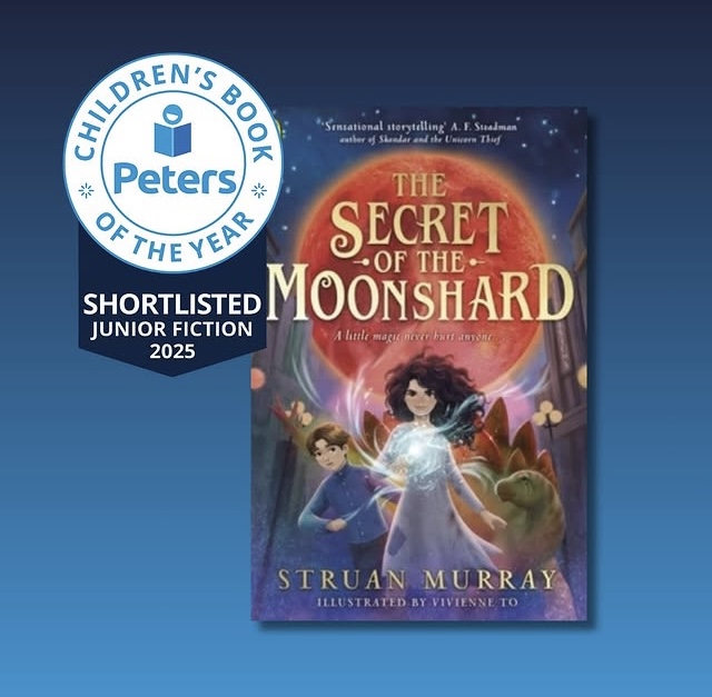 🎉🎉🎉Delighted to see The Secret of the Moonshard by BCNA alum <a href="/Struan_Murray/">Struan Murray</a> is on the shortlist for the Peters Children's Book of the Year.  
🗳️UK librarians and school staff can cast votes for the winner at 👇
peters.co.uk/pboty2025-vote

 #PCBOTY2025 #BathChildrensNovelAward