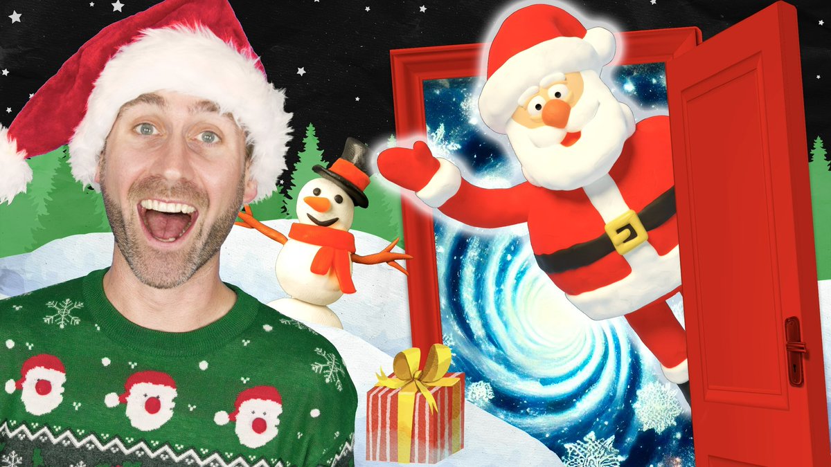 mooseclumps's tweet photo. 🎄 Knock, knock! Who’s at the door *this* time?! 🎄 This Christmas, we’re all hoping it’s the big guy himself. 🎅✨ Here’s a little song about the magic of wondering, waiting, and believing. Merry Christmas, Mooseclumps family! https://t.co/tEWWuErqvX https://t.co/7tL4GHAgfW