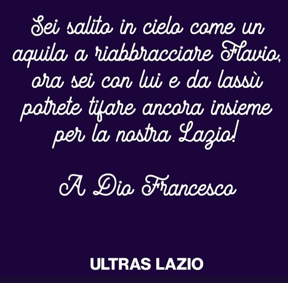 nobullshit48's tweet photo. #6dicembre2024 #Francesco🌹
                   sempre insieme,
               insieme per sempre.
       💙FLAVIO &amp; FRANCESCO🤍
#TribunaParadiso #SSLazio #RIP https://t.co/P7cgYyJ7fM