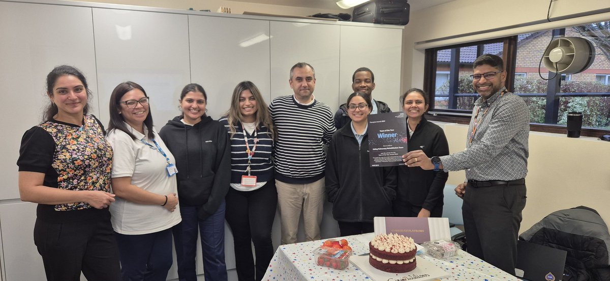 RespPT_Jay's tweet photo. Really proud and delighted to announce that the Ealing Pulmonary Rehab Team has been awarded " Team of the Year" in this years CNWL Therapies awards. A huge thank you to all the staff for their incredible hard work and dedication. https://t.co/Ouo7pfvenj