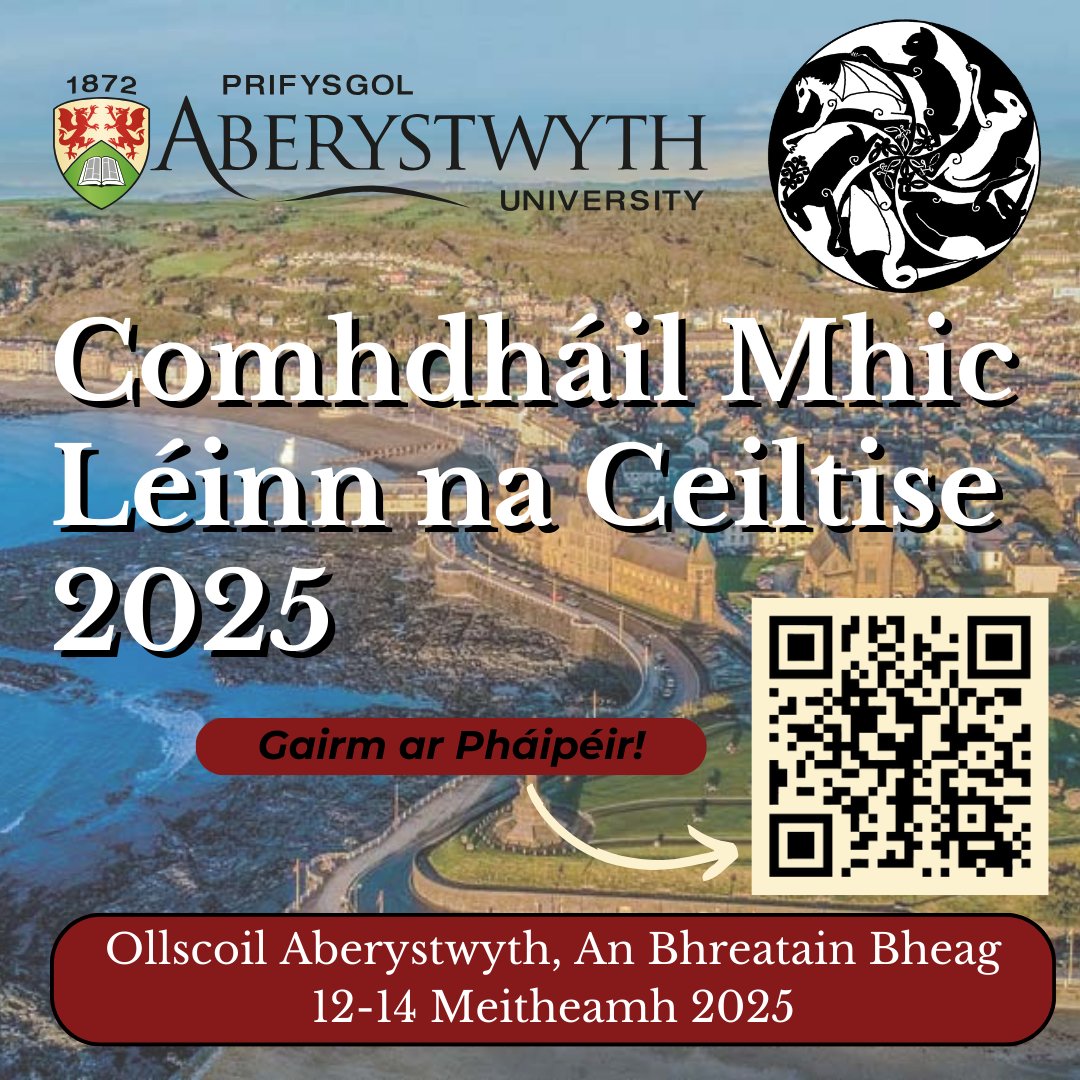 🚨 Galwad am Bapurau | Call for Papers | Gairm ar Pháipéir 🚨

You have until December 13 to submit an abstract for the 2025 Celtic Students Conference. All information at linktr.ee/celticstudents….

Rhannwch â’ch ffrindiau! Share with your friends! 

#Cymraeg #Gaeilge #CfP