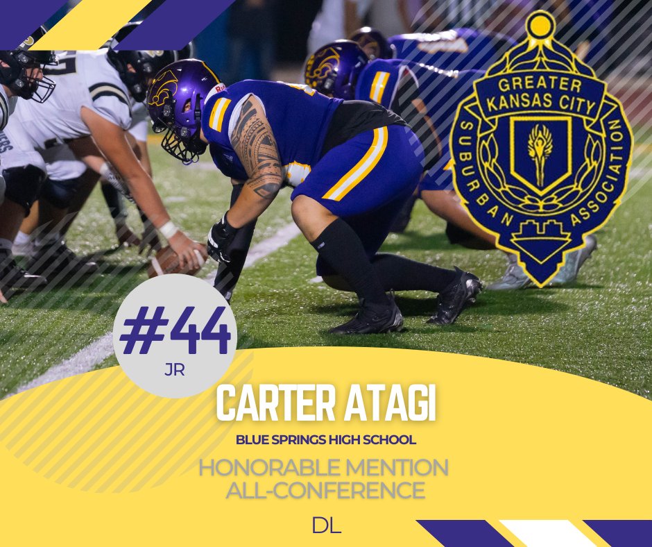 Congratulations to Carter Atagi Honorable Mention Suburban Gold DL #homegrown