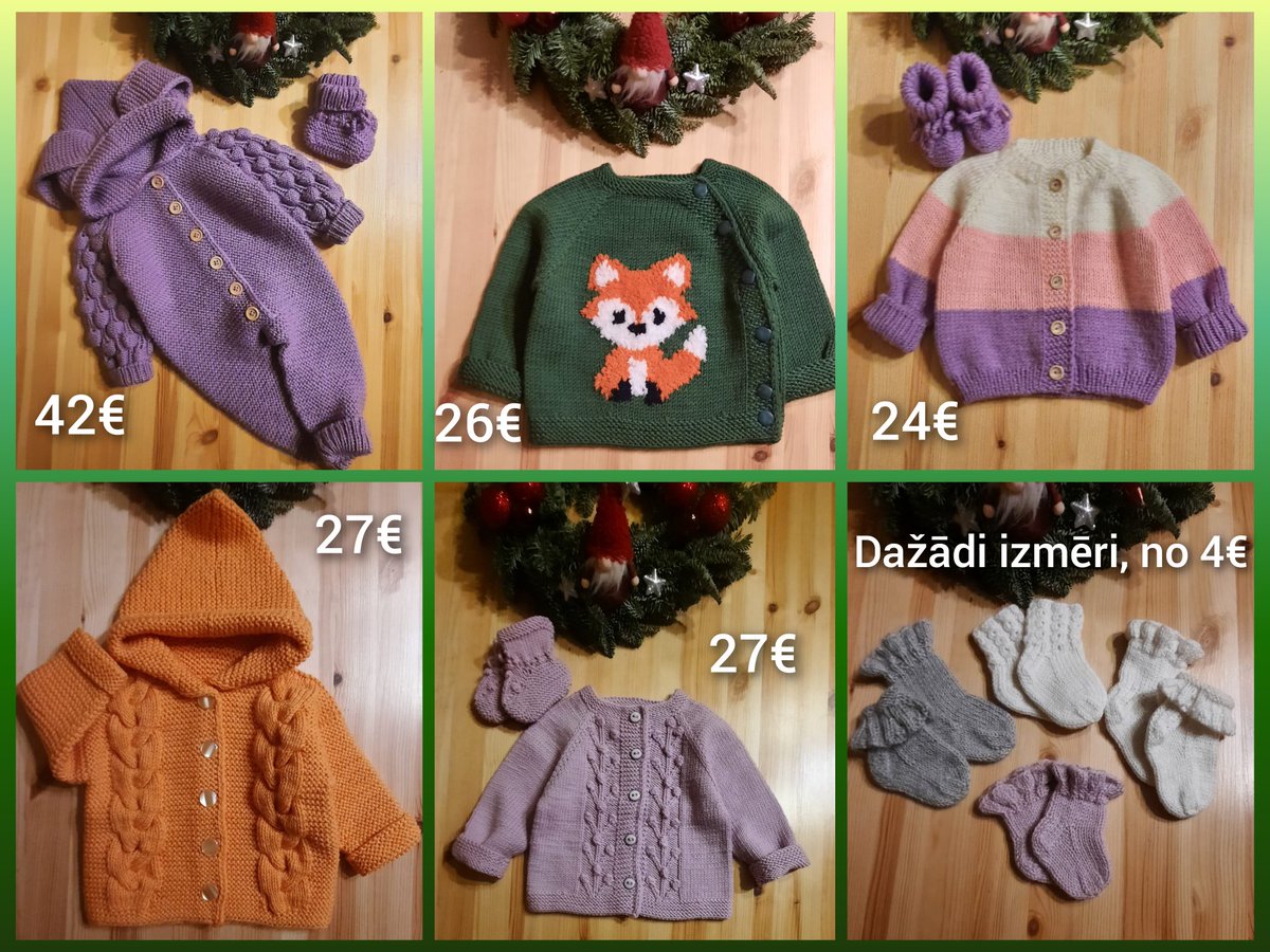 ReinholdeLaura's tweet photo. Mammas adījumu lielā izpārdošana! 
Daudz skaisti, silti adījumi, pusvilna vai 100% merino. 1. bildē visiem izmērs 0-3 mēneši, 2. 3-6 mēneši, trešajā dažādi izmēri, norādīts pie katra atsevišķi. Ja interesē sastāvs, precīzi mēri cm utt, jautājiet 🥰
Priecāsimies par ♥️&amp;🔁 https://t.co/zyzGaaKU07