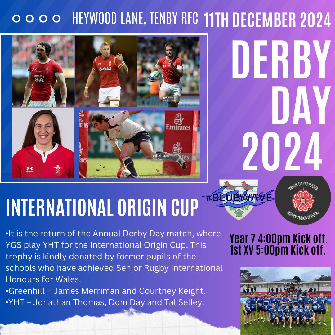 MrPJWilliamsPE (@mrpjwilliamspe1) on Twitter photo 🚨🔵⚪️ Health & Wellbeing AoLE extra-curricular activities & sporting fixtures next week.🏀⚽️🏉🏐
🏉 The last fixture of 2024 Derby Day. Senior U18 🏉 v Ysgol Harri Tudur. Competing for the International Origin Cup 🏆
Diolch <a href="/TenbyUTDRFC/">Tenby United RFC</a> for hosting.
#bluewave 🔵⚪️ <a href="/jtrugbycoach/">Jonathan Thomas</a> 🚨🔵⚪️ Health & Wellbeing AoLE extra-curricular activities & sporting fixtures next week.🏀⚽️🏉🏐
🏉 The last fixture of 2024 Derby Day. Senior U18 🏉 v Ysgol Harri Tudur. Competing for the International Origin Cup 🏆
Diolch <a href="/TenbyUTDRFC/">Tenby United RFC</a> for hosting.
#bluewave 🔵⚪️ <a href="/jtrugbycoach/">Jonathan Thomas</a>