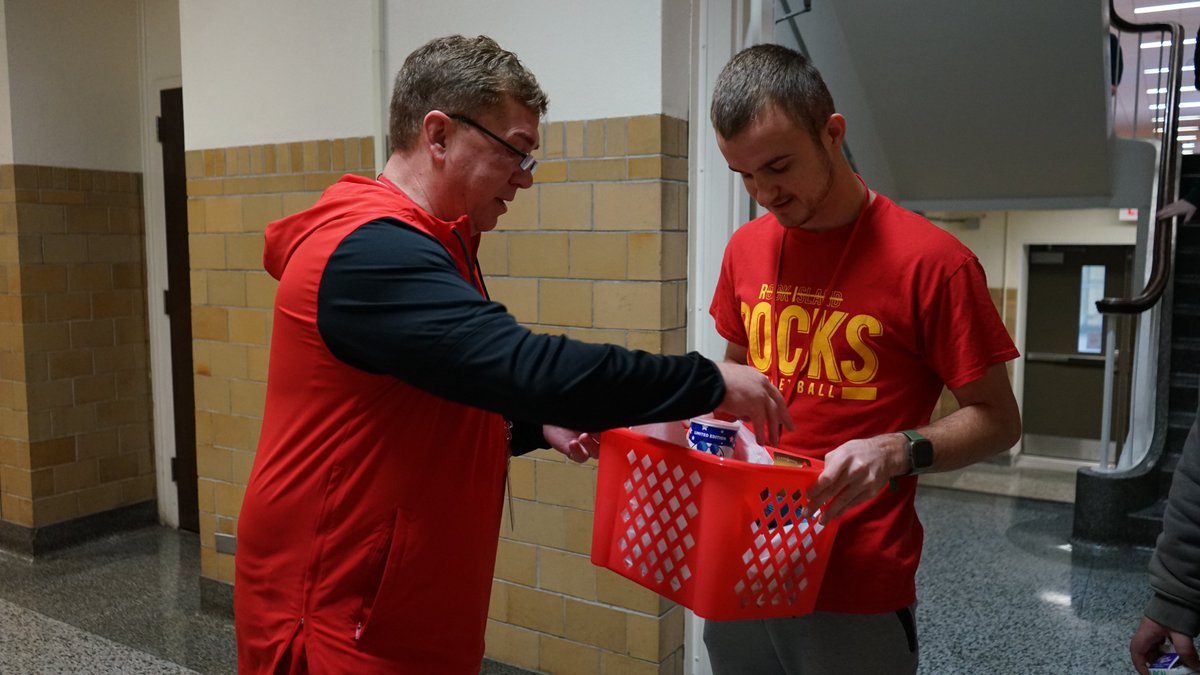 R_I_Schools's tweet photo. Happy Friday! 🥳
We kicked off today by celebrating our very own, Drew DeMarlie, who will be competing at the Special Olympics in bowling this weekend! 🎳🎳
We are incredibly proud of you, and the Rocky community is cheering on you. ❤️💛
#ThisHouseROCKS https://t.co/imnlx34CFY