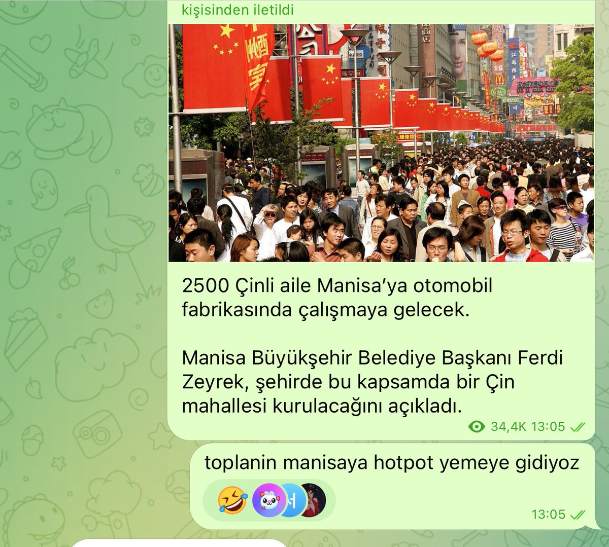 kubraaaad's tweet photo. @AlicanTheKorean aklın yolu bir 😁😁😁 https://t.co/KZmqvVQXPk