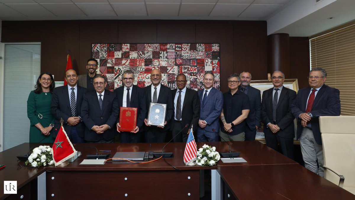 youamrani's tweet photo. Honored to attend today’s signature ceremony between @UIRabat   and @UCLA , marking a new milestone in Morocco-U.S. academic collaboration. Together, we reach new horizons of development, highlighted by the ACCESS initiative, a key center studying global transformations in Latin America, Africa, and Southeast Asia, focusing on environmental changes, demographic transitions, and sustainability. Looking forward to the transformative projects ahead.