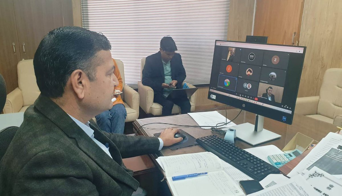 jkmediasocial's tweet photo. Director PR reviews progress of #PanchayatGhars and #CommonServiceCentres  across J&amp;K. 

 Asks PCRs to resolve issues impeding completion of projects

@diprjk https://t.co/F2WeI6i1zf