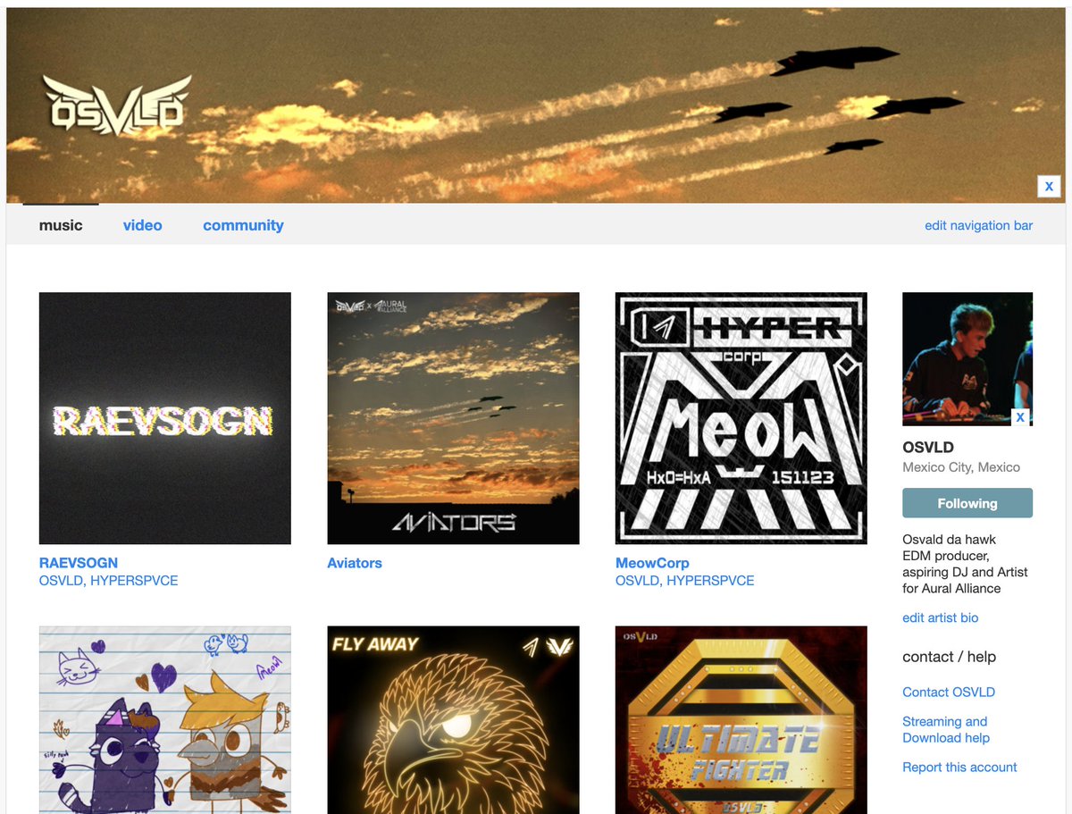 osvald64's tweet photo. It's #BandcampFriday and a very important one! 🔥

Ive added 3 COLLABS with @HYPERSPVCEmusic (1 unreleased one 👀) to my profile, and updated my entire page!

If you'd like to support me, today is the best day to do so, I'll be infinitely grateful

👉https://t.co/ZzjvIbqQ3s https://t.co/SjfXcHGM1w