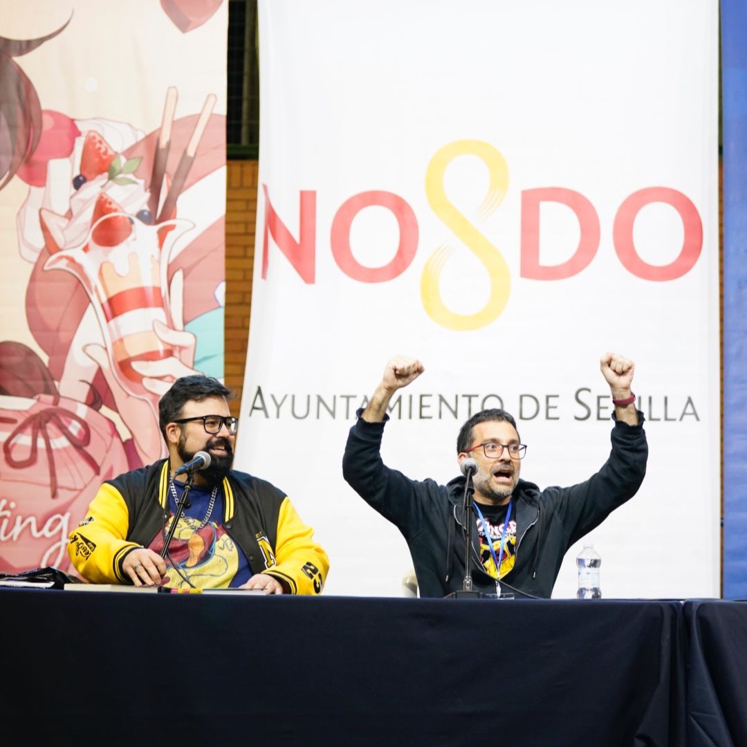 Mangafest's tweet photo. ¡Qué maravilla tener a Antonio Resines, Salva Espín y David Galán en el Escenario de #Mangafest24! https://t.co/jx46aE8nCh