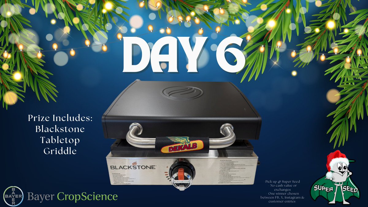 SuperSeedInc's tweet image. We will NEVER try to obtain any personal information from you. Please be aware of &amp;amp; report any fake accounts that try to follow or contact you

Thanks @conorhenheffer w/ @Bayer4CropsCA 

To win:
Follow us
RT this post
'24 customers get an auto entry

Ends Mon, Dec 9/24 @ 9am CST