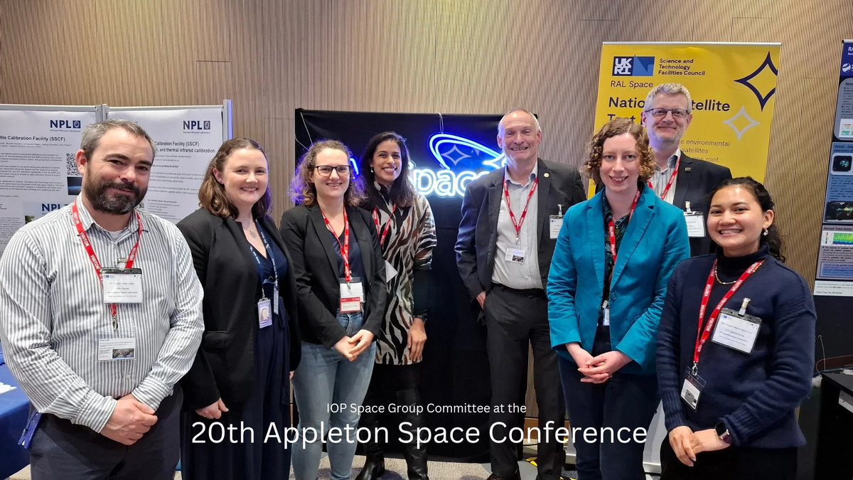 IOPSpaceGroup's tweet photo. Committee Members spotted at the 20th Appleton Space Conference!

At the event, Committee Member Prof Martin Barstow delivered a talk on a NASA-led  mission called "The Habitable Worlds Observatory".

#appletonspaceconference #ralspace #esa https://t.co/jpg1NIlj0Q