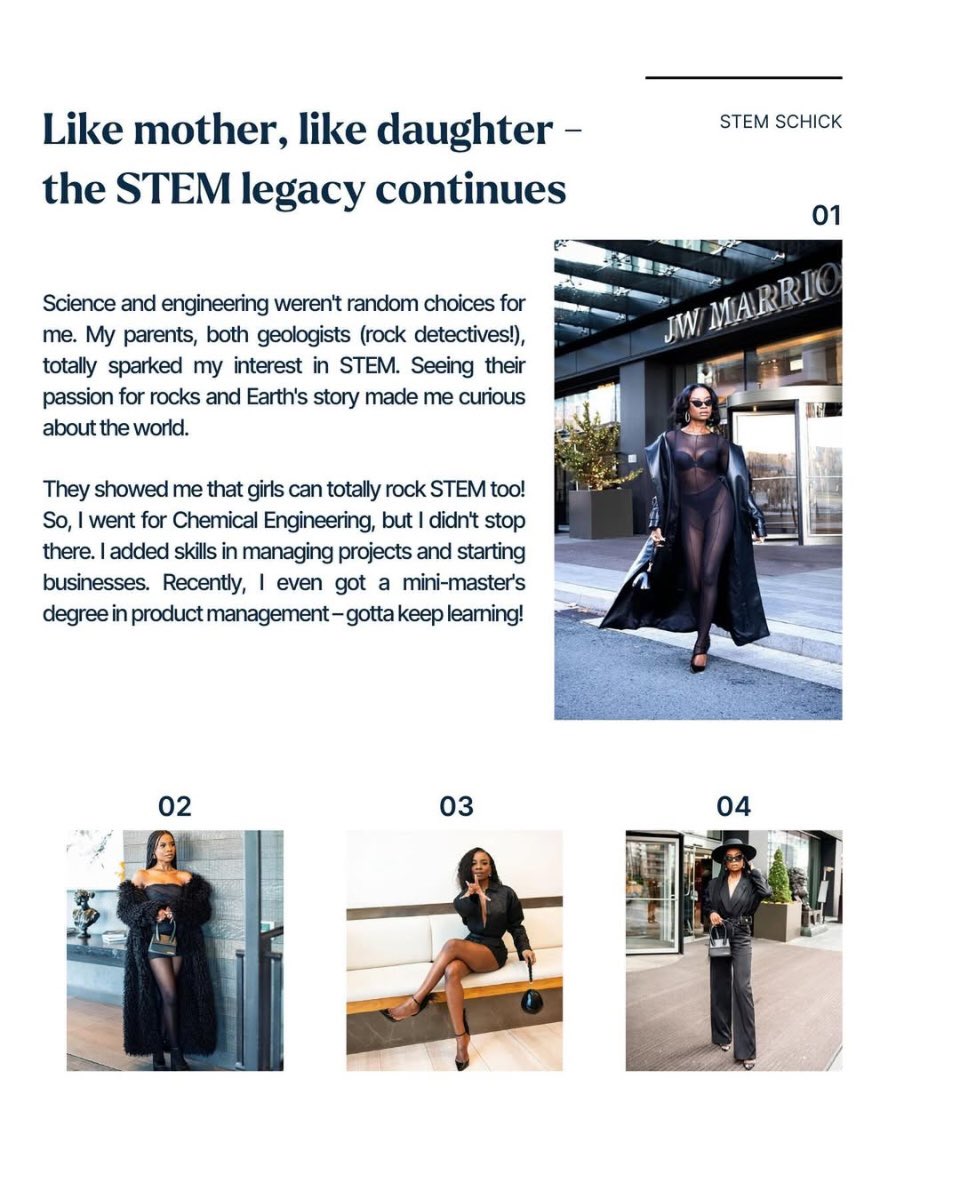 STEMschick's tweet photo. “STEM isn’t just my passion; it’s a family legacy. Inspired by my geologist parents, I’ve built my own path as a chemical engineer, project manager, and lifelong learner. 🌍💡 #WomenInSTEM #STEMLegacy”

🔗READ MORE: https://t.co/ui7IX8hNDw https://t.co/TVevDnB2uv