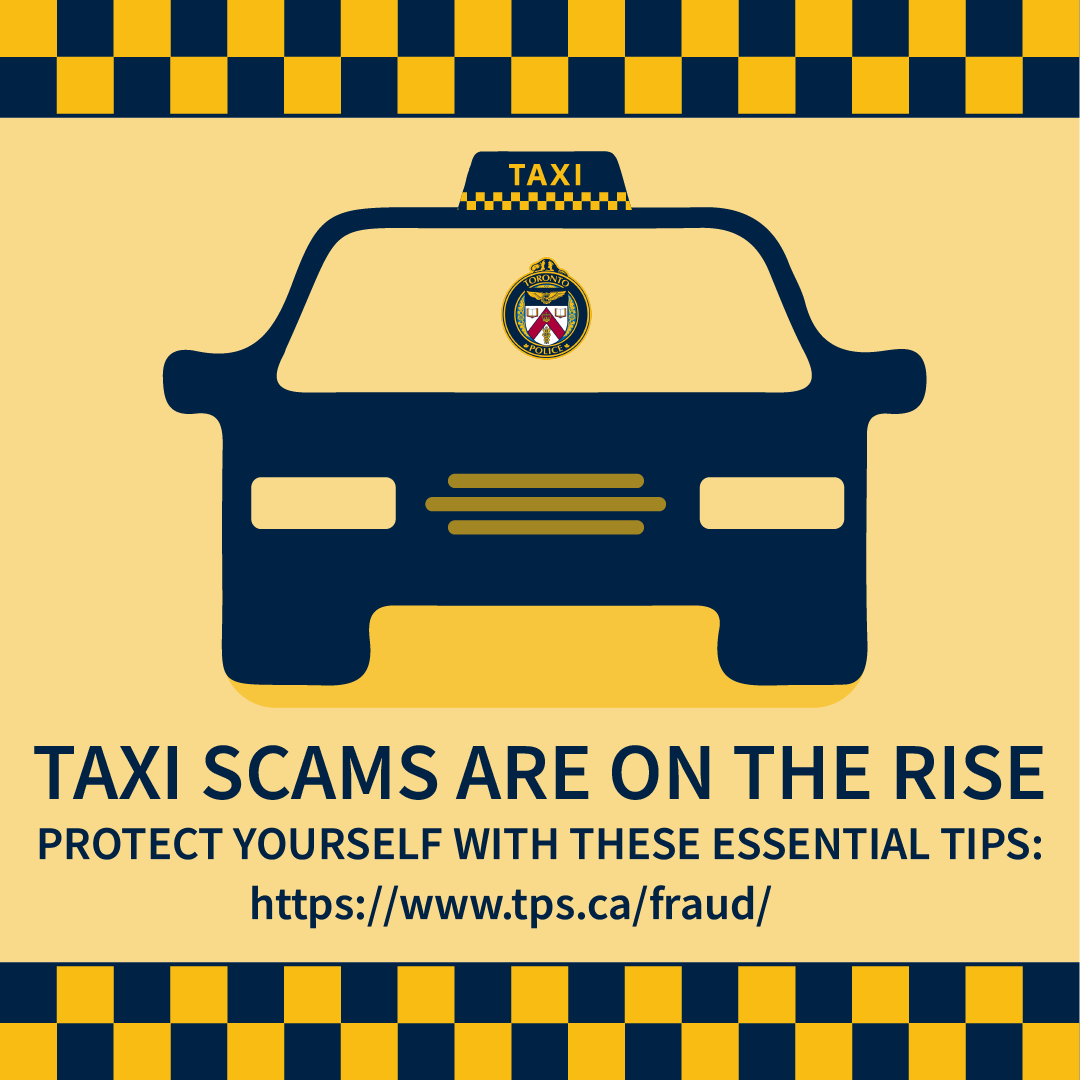 Toronto Police are warning about an increase in taxi scams. Fraudsters are using fake debit terminals to steal your PIN. If a driver refuses cash and insists on card payment, stay alert. Always check the terminal—if it seems suspicious, don’t enter your PIN. Stay safe!