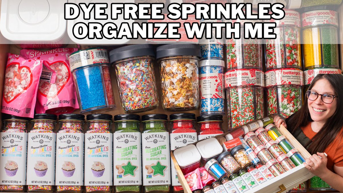 Dye Free Sprinkles – My Favorite Brands &amp; Sprinkle Drawer Organization youtu.be/N-6OCa_9Zaw?si… via <a href="/YouTube/">YouTube</a>