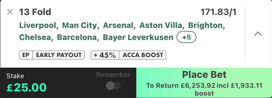 TheBettingEdgex's tweet photo. 🏆 WEEKEND WINNERS:

🏴󠁧󠁢󠁥󠁮󠁧󠁿Liverpool
🏴󠁧󠁢󠁥󠁮󠁧󠁿Man City
🏴󠁧󠁢󠁥󠁮󠁧󠁿Arsenal
🏴󠁧󠁢󠁥󠁮󠁧󠁿Aston Villa
🏴󠁧󠁢󠁥󠁮󠁧󠁿Chelsea
🏴󠁧󠁢󠁥󠁮󠁧󠁿Brighton
🏴󠁧󠁢󠁳󠁣󠁴󠁿Celtic
🇪🇸Barcelona
🇩🇪Leverkusen
🇩🇪Frankfurt
🇵🇹Benfica
🇮🇹Fiorentina
🇹🇷Galatasaray

📊 Odds @ 250/1 (45% boost) 

3 people that have liked/retweeted will win £250 should this bet win ❤️🏆