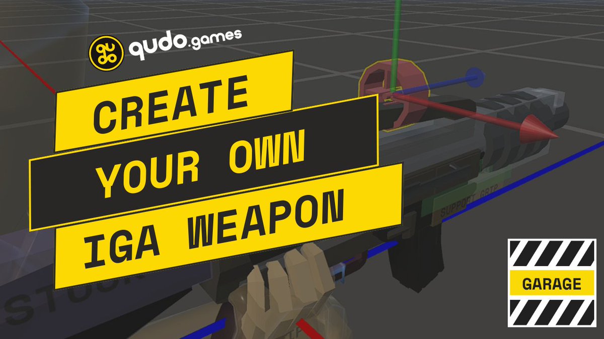 QUDO_games's tweet photo. Our new Garage Tutorial is live! ⚙️

Learn the basics of creating your own IGA weapon and bring your creativity to life. 🛠 Your unique IGA weapons can be used in NFTribes and future QUDO games that support them. Ready to craft? 

🔗 Garage Tutorial video in the comments!⏬⏬⏬

We can't wait to see what you'll create! 🎮✨