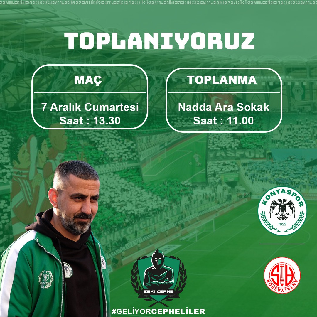 Abimizin kardeşiyiz daima izindeyiz
TOPLANIYORUZ!