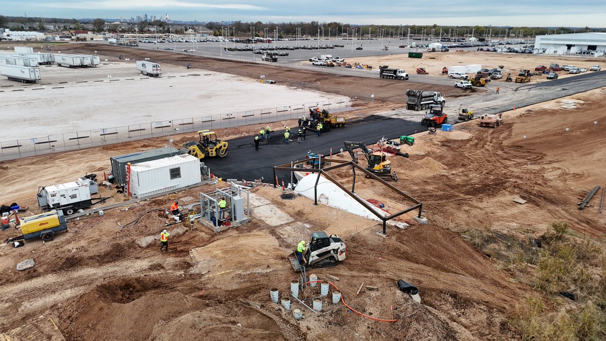JoeTegtmeyer's tweet photo. Speaking of Easter eggs &amp; fun, how about the @Cybertruck shaped exit structure for the Giga Texas tunnel taking shape! Birthing tunnel going to be really cool &amp; distinctive when completed! https://t.co/5ECjlKnY1U