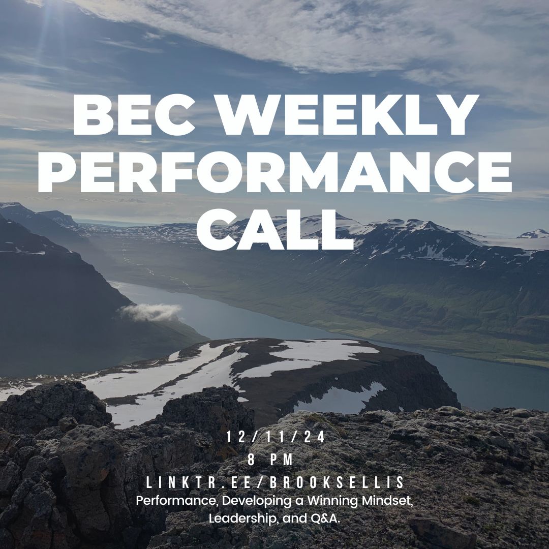 ellis_davidb's tweet image. Join us for the BEC Weekly Performance Coaching Call on December 11th at 8 pm! 

Learn how to improve your mindset, training, and overall performance.

All athletes welcome!

ow.ly/qmqS50UmziN

#brookselliscoaching #sportsperformance #sportstraining #winnersmentality