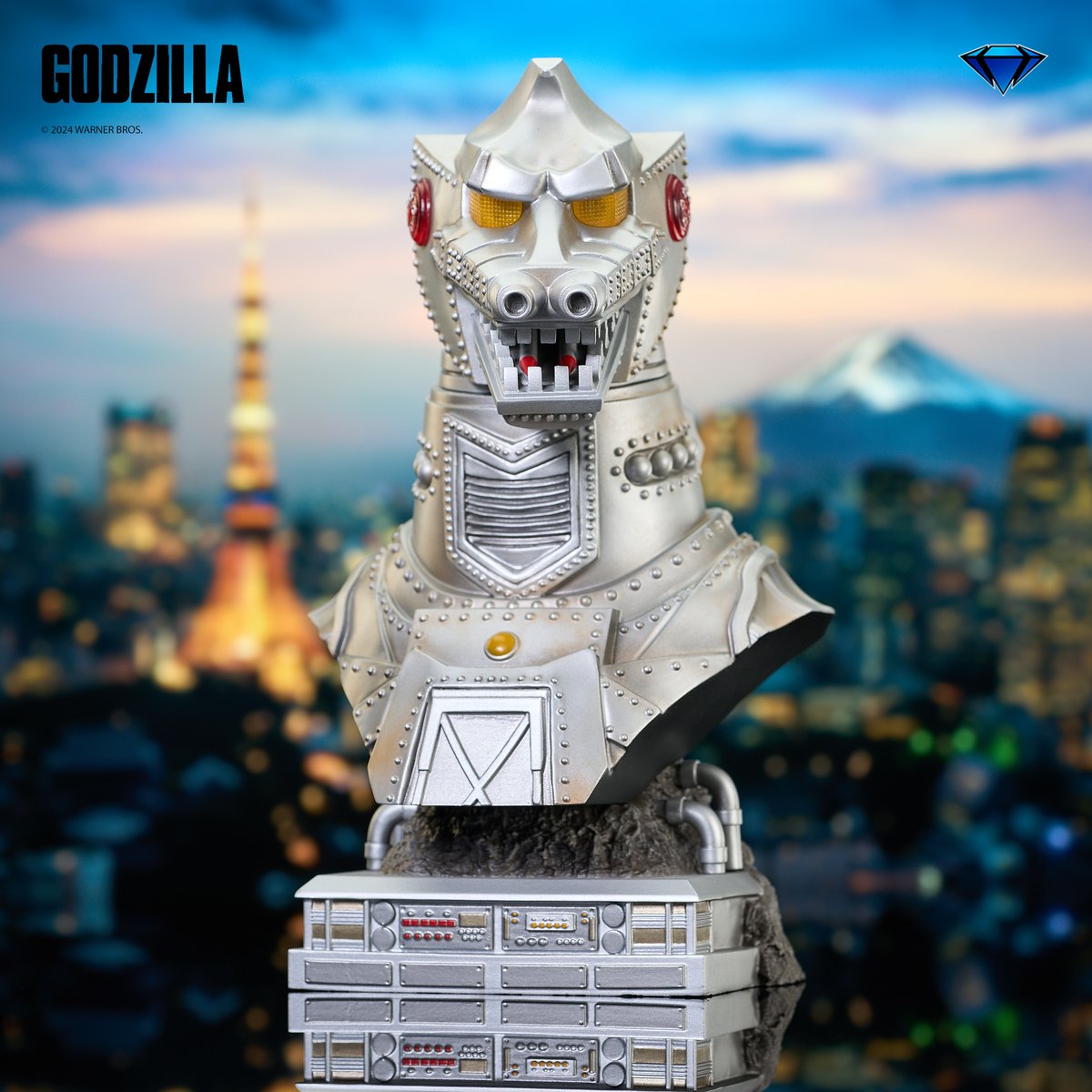 CollectDST's tweet photo. 🦖The ultimate mechanical menace is here, and it's ready to stomp into your collection! Pre-order the Mechagodzilla Legends In 3D Bust and make your display truly monster-ous. https://t.co/2QtDQ7q7Tt #CollectDST #DiamondSelectToys #TOHO #Mechagodzilla #LegendsIn3D https://t.co/UoaAe22v3s