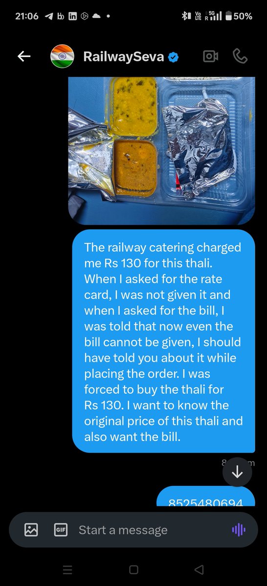 PrateekBisariya's tweet photo. @RailwaySeva @RailMinIndia 
Do railways close complaints in this way without resolving the problem?  The overcharging complaint was closed by action as 'advising the staff'. Also the complaint type was changed to 'service quality and hygiene' from 'overcharging'. Good service https://t.co/paIJPlG9he